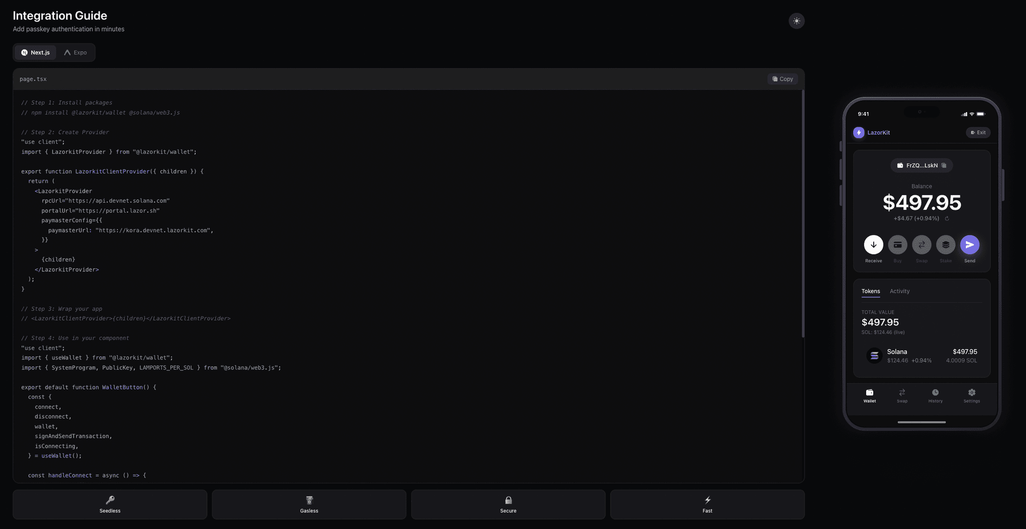 LazorKit Integration preview