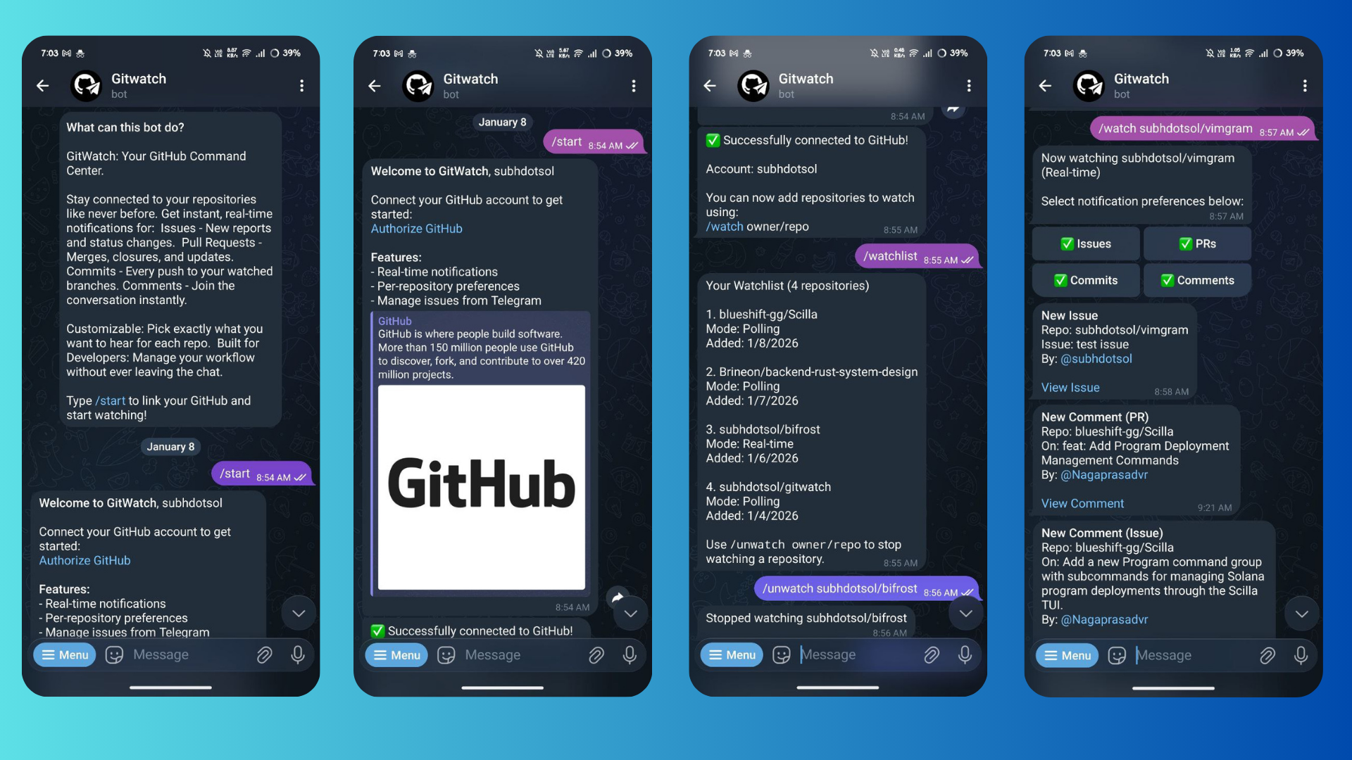 GitWatch preview